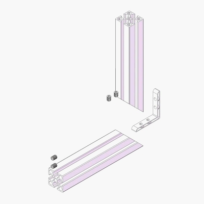 Inwendige beugel 90 graden Inwendige hoek aansluitplaat voor precisie-hardwareproducten