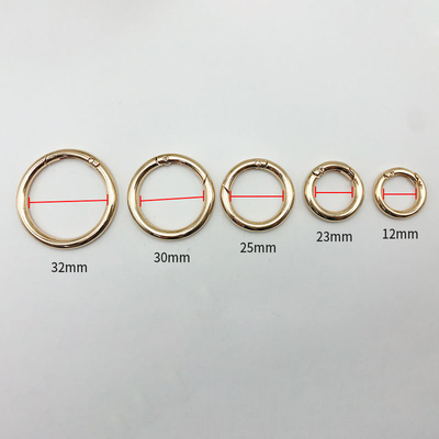 Metalen Zink Alloy Spring Buckle Open Ring Sleutelhanger voor DIY Juwelen Hangend Accessoire