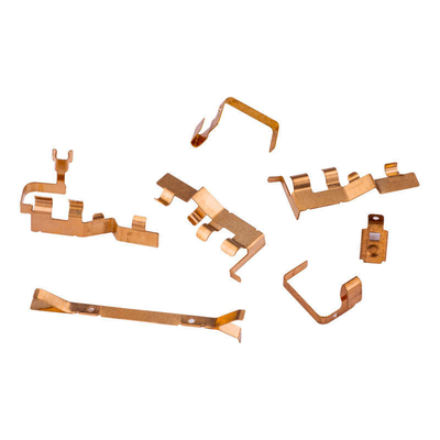 Eenvoudige verpakking Grootte 15X10X8 cm Op maat gemaakte elektrische batterij connector Metalen stempel schrapnel Elektrische contacten