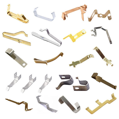 Eenvoudige verpakking Grootte 15X10X8 cm Op maat gemaakte elektrische batterij connector Metalen stempel schrapnel Elektrische contacten