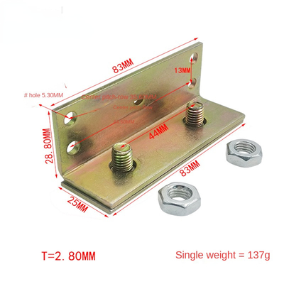 Specificaties 83 * 24 * 2,8 mm Set van acht ijzeren scharnieren Hardware accessoires voor bed