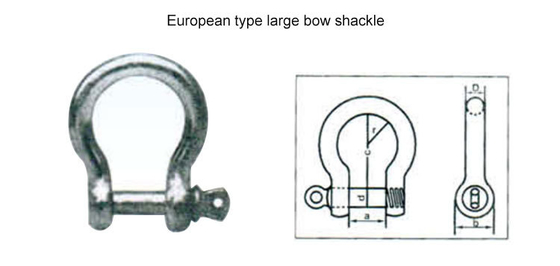 Hardware Rigging Mooring Geverfde keten en drop gesmeed schroefspeld Ankerketen