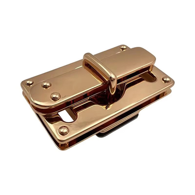 XS-231---004, J6611 Hardware voor het sluiten van handtassen met druk- en draaimetalen slot