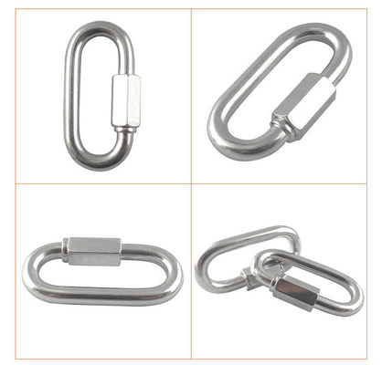 4 mm 5 mm 6 mm gegalvaniseerde ovaal snelle schakel voor rigging hardware OEM aanvaardbaar