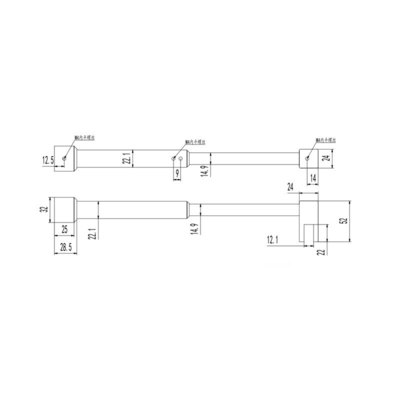 Flexible douche kamer Hardware Pole Frame Precision Stamping Products van roestvrij staal