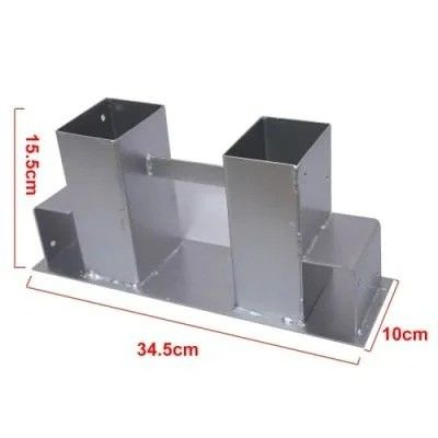 Precision Hardware Producten gegalvaniseerde stalen hekpost Verankering schroeven met bekleding