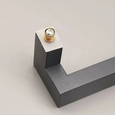 Zwart vierkant barkas trekladen handgrepen roestvrij staal moderne hardware