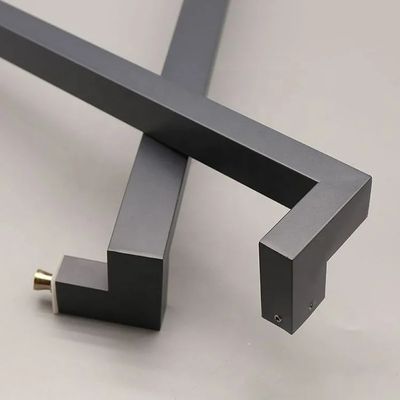 Zwart vierkant barkas trekladen handgrepen roestvrij staal moderne hardware