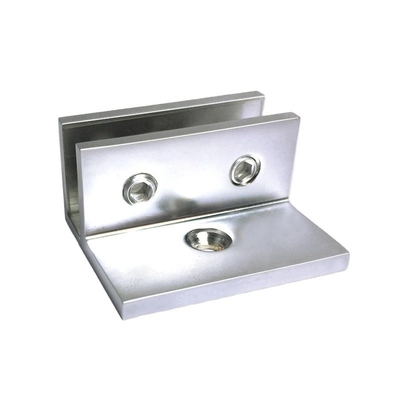 OEM CNC-hardwaredeeltjes F-vormige glazen panelenclamps met en roestvrij staalmateriaal