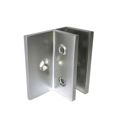 OEM CNC-hardwaredeeltjes F-vormige glazen panelenclamps met en roestvrij staalmateriaal