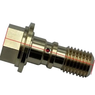 OEM CNC-hardwarekomponenten Op maat gemaakte gemachineerde koperen connectoren met stemproces
