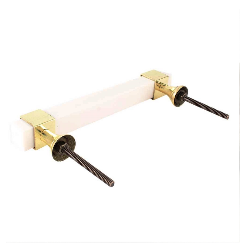 Moderne Europa Eenvoudige stijl Luxe Hout Hars Metalen deurkast Knob Handle 128mm