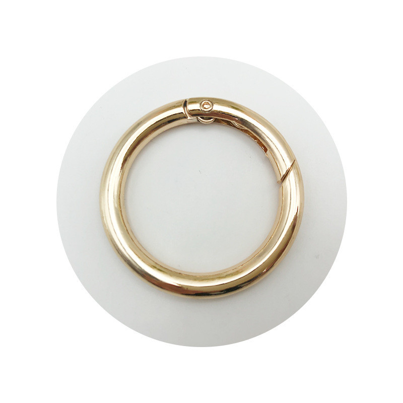 Metalen Zink Alloy Spring Buckle Open Ring Sleutelhanger voor DIY Juwelen Hangend Accessoire